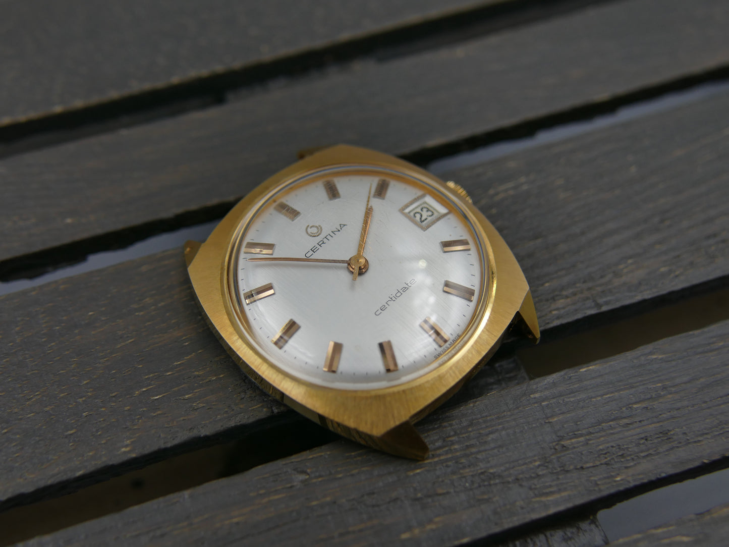 60s vintage watch mens Certina Certidate ref 5306 206 hand wind cal 25-661 NOS