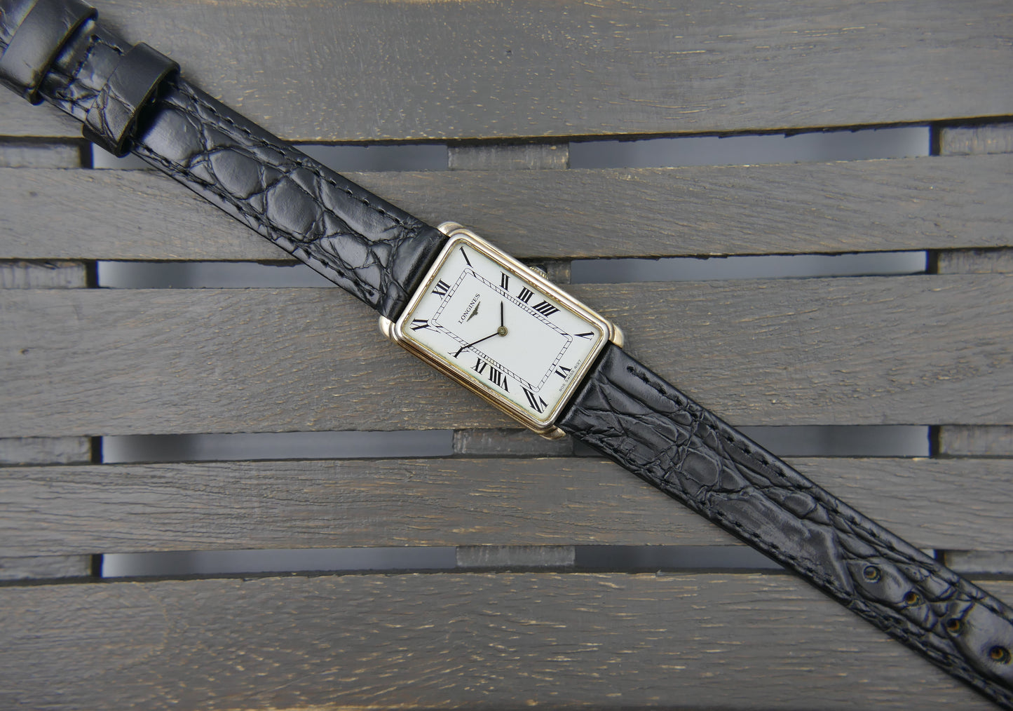 70s vintage watch mens Longines ref 4137 2 tank silver Vermeil 925 hand wind cal 5602
