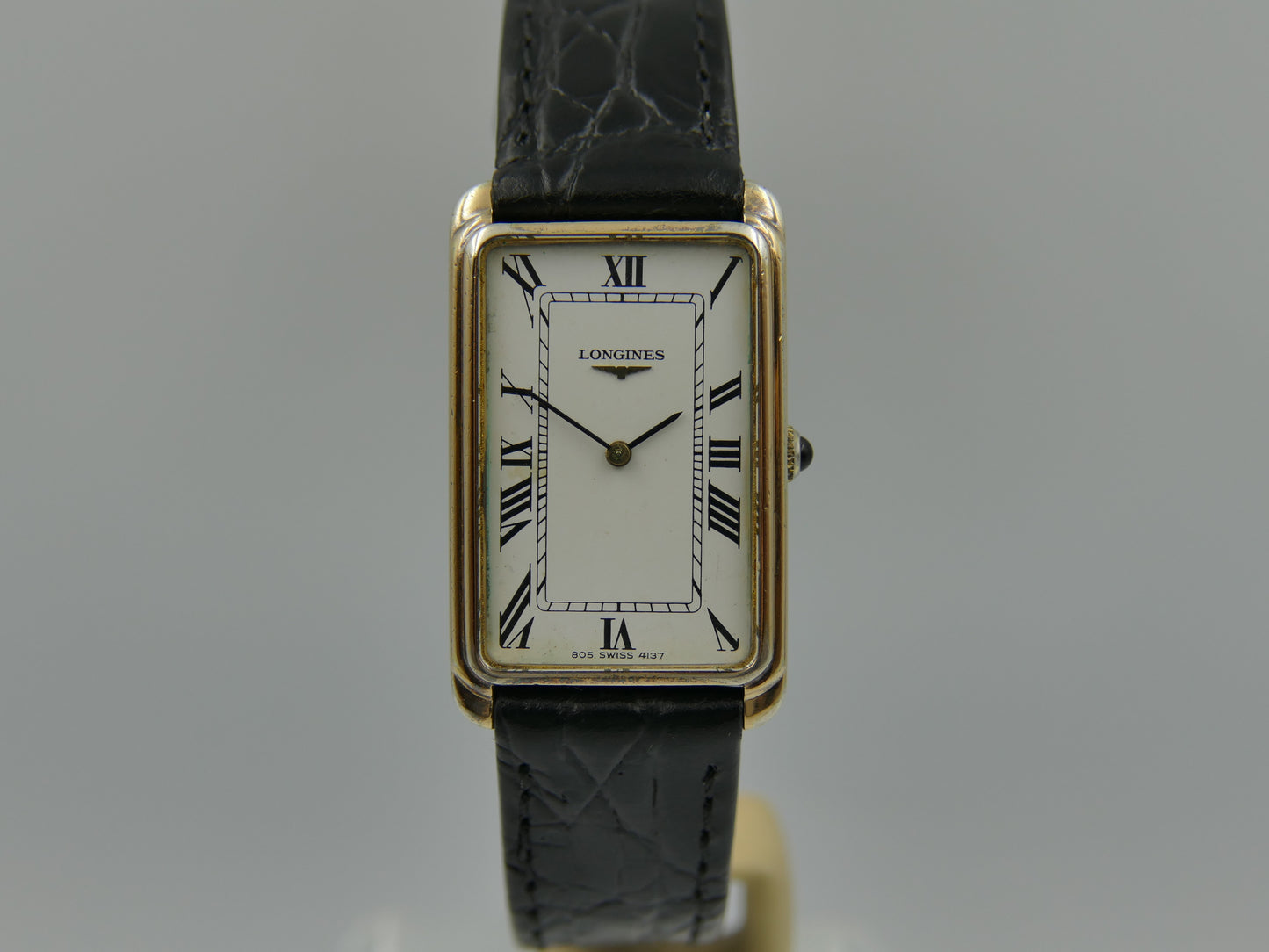 70s vintage watch mens Longines ref 4137 2 tank silver Vermeil 925 hand wind cal 5602