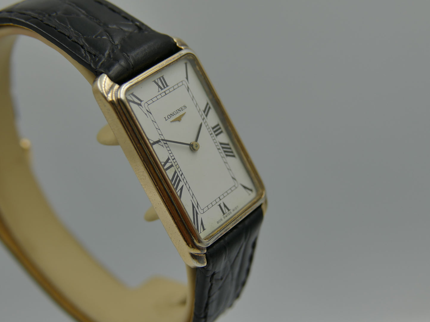 70s vintage watch mens Longines ref 4137 2 tank silver Vermeil 925 hand wind cal 5602