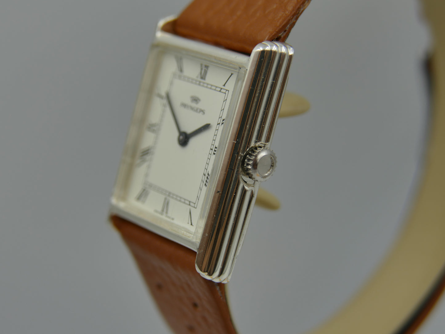vintage watch mens tank Pryngeps ref 2962 hand wind lorsa solid silver 925 serviced
