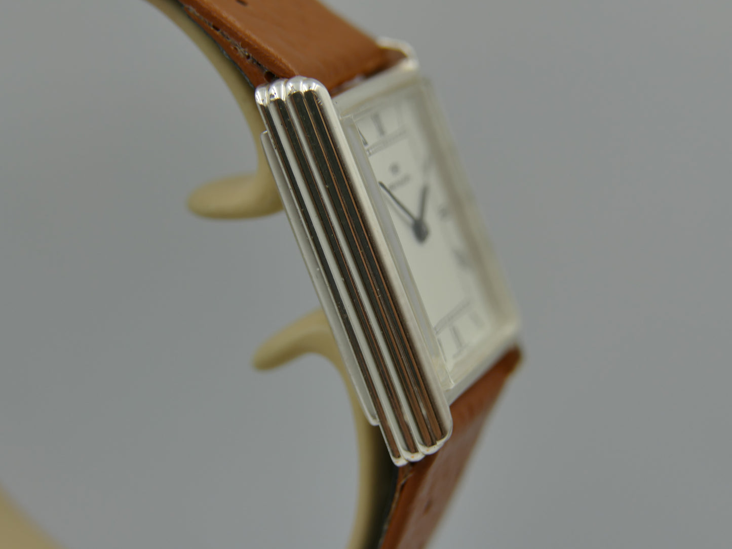 vintage watch mens tank Pryngeps ref 2962 hand wind lorsa solid silver 925 serviced