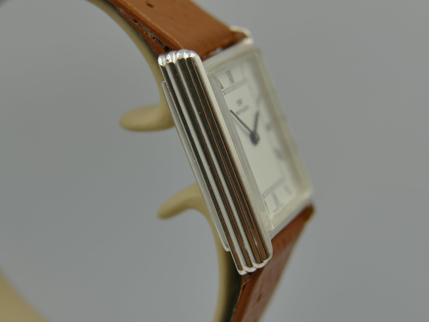 vintage watch mens tank Pryngeps ref 2962 hand wind lorsa solid silver 925 serviced