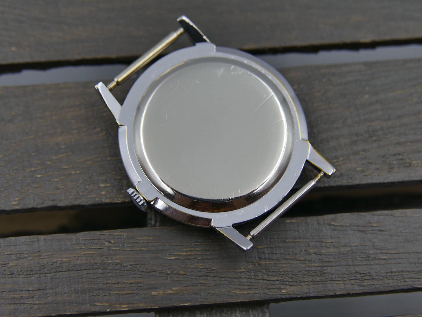 60s vintage watch mens dress thin Jungfrau hand wind FE 71 salmon dial