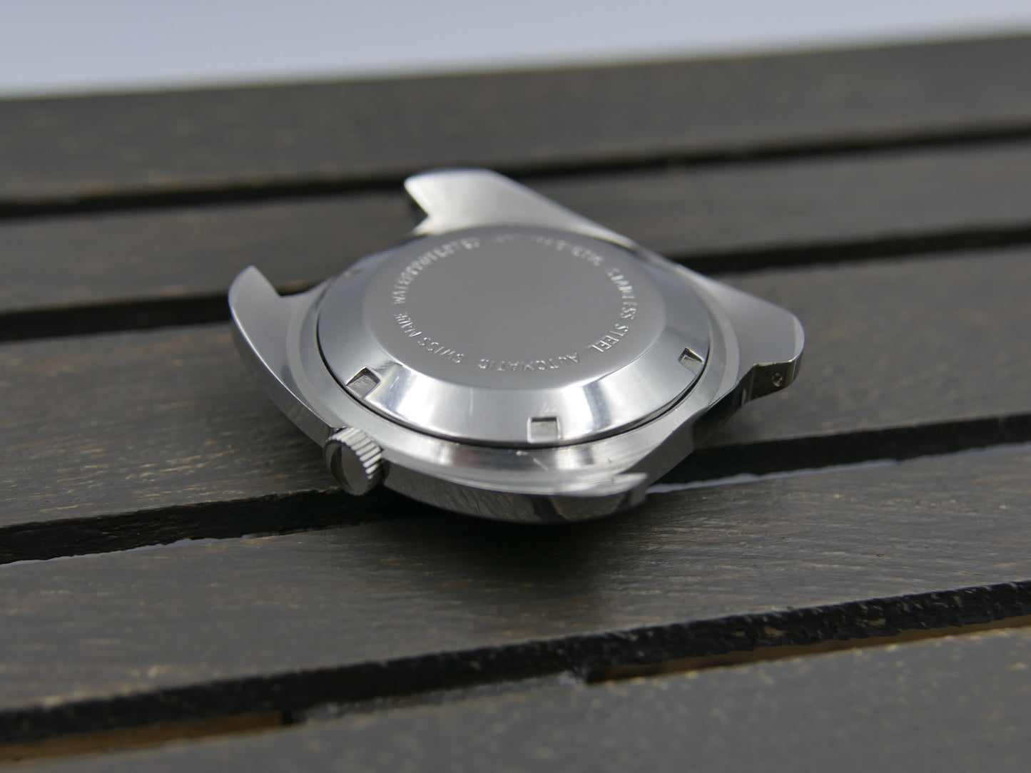 70s vintage watch mens Orcyl 25j automatic ETA 2452 linen silver dial rare