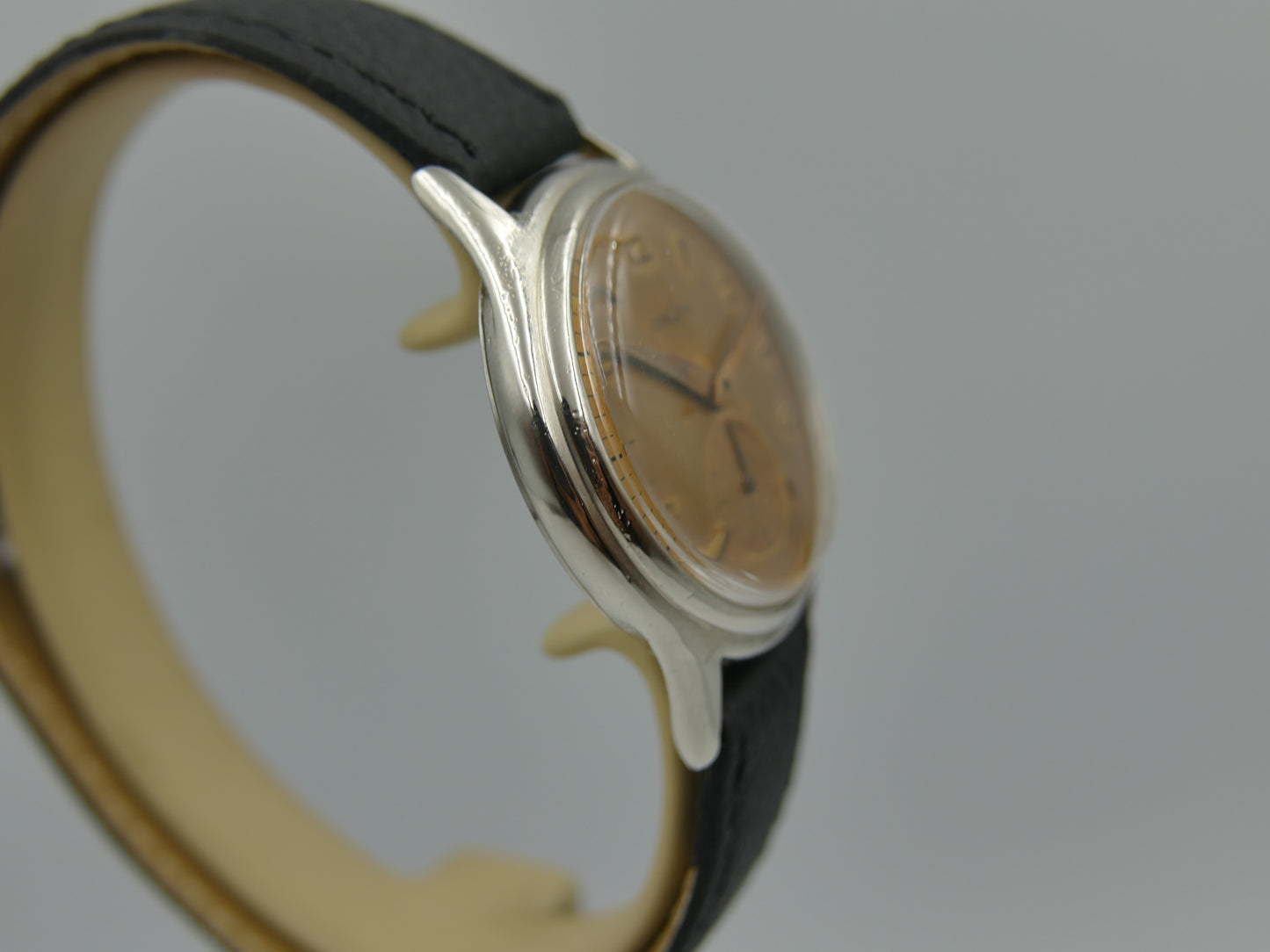 60s vintage watch Lemania ref. 232 hand wind tropical dial