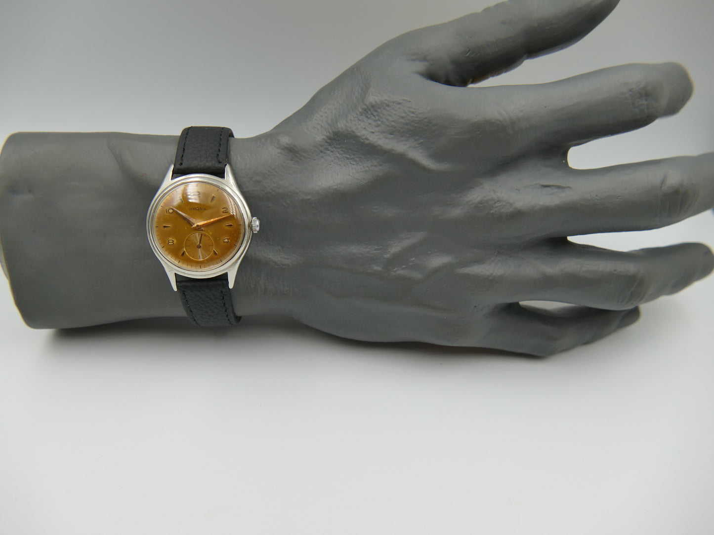 60s vintage watch Lemania ref. 232 hand wind tropical dial