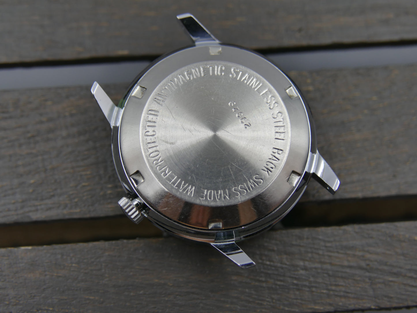 70s vintage watch mens Monumental swiss 25J automatic AS 1902/03 grey dial mint