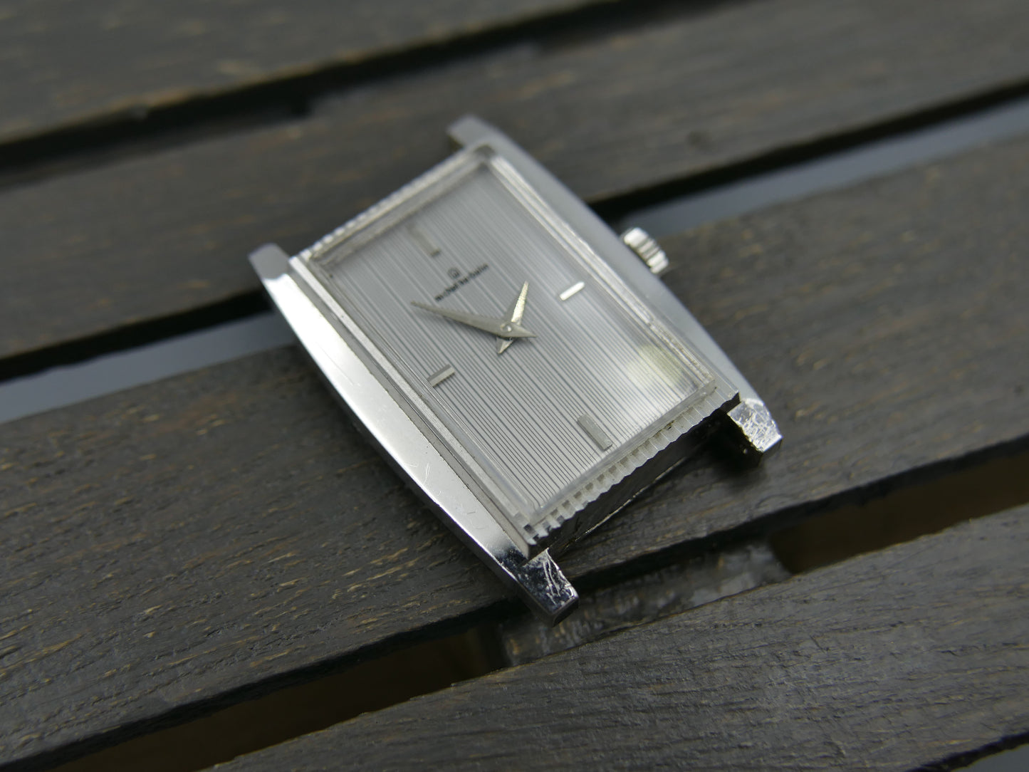 Vintage watch Michel Herbelin tank hand wind serviced