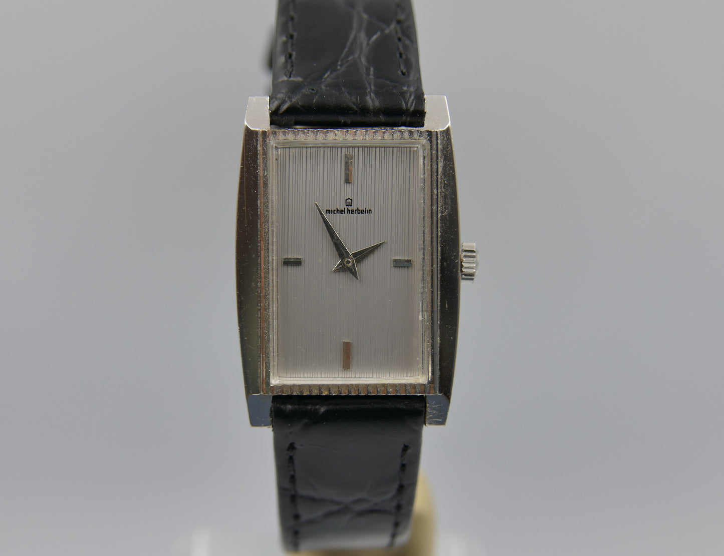 Vintage watch Michel Herbelin tank hand wind serviced
