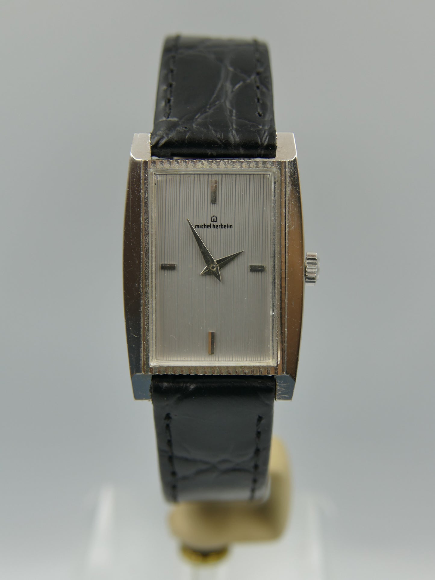 Vintage watch Michel Herbelin tank hand wind serviced