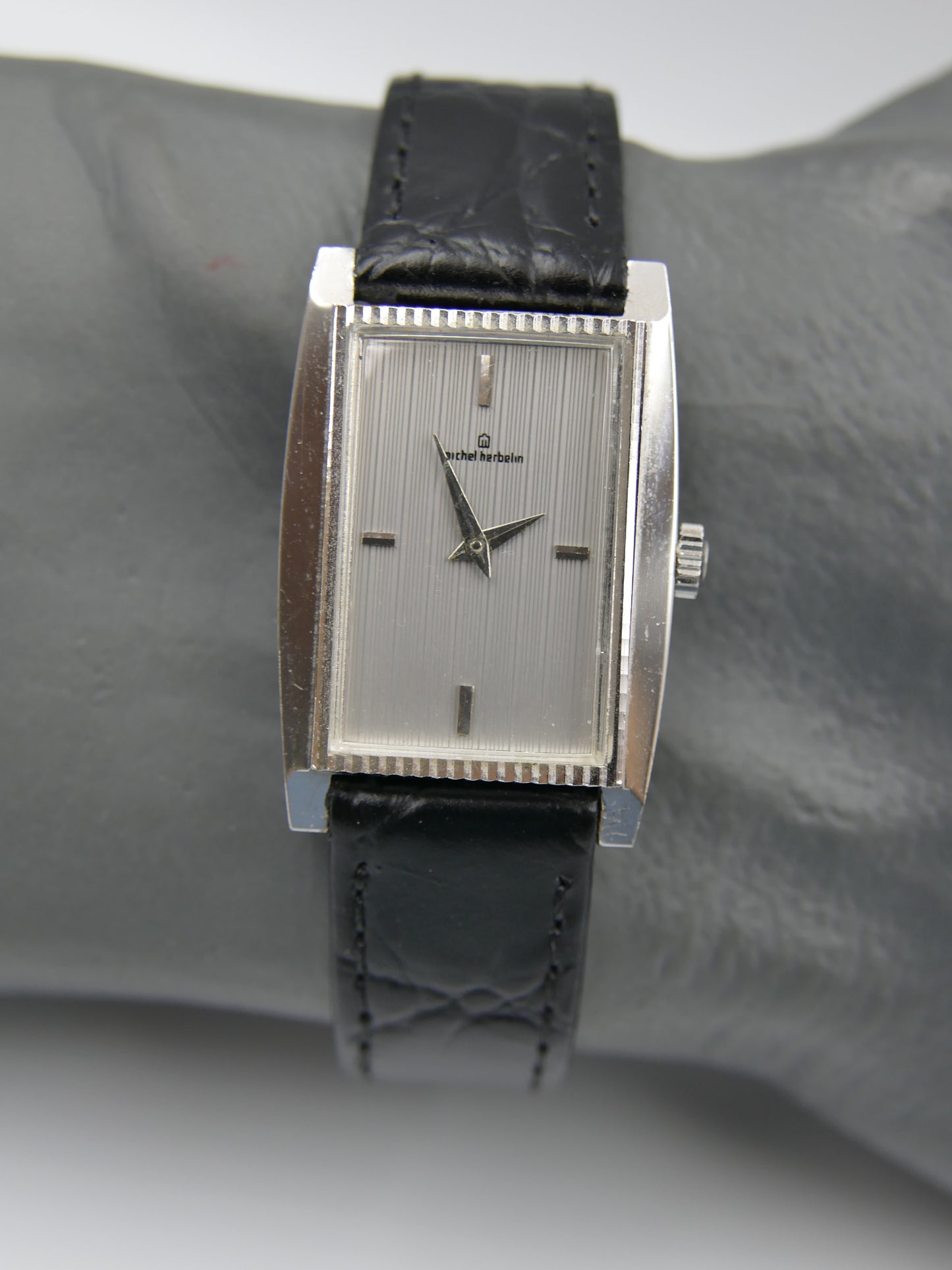 Vintage watch Michel Herbelin tank hand wind serviced
