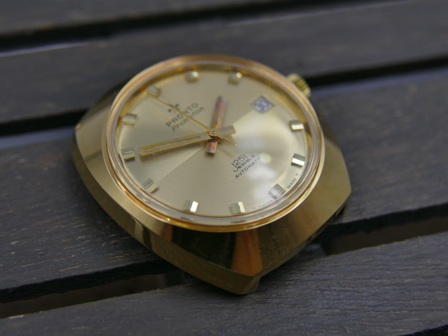 70s Vintage watch mens Pronto Promotion 25j automatic ETA 2772 NOS