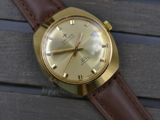70s Vintage watch mens Pronto Promotion 25j automatic ETA 2772 NOS