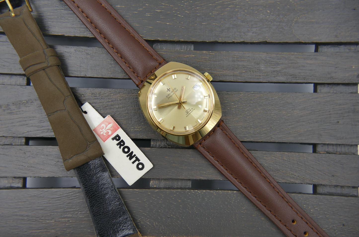 70s Vintage watch mens Pronto Promotion 25j automatic ETA 2772 NOS