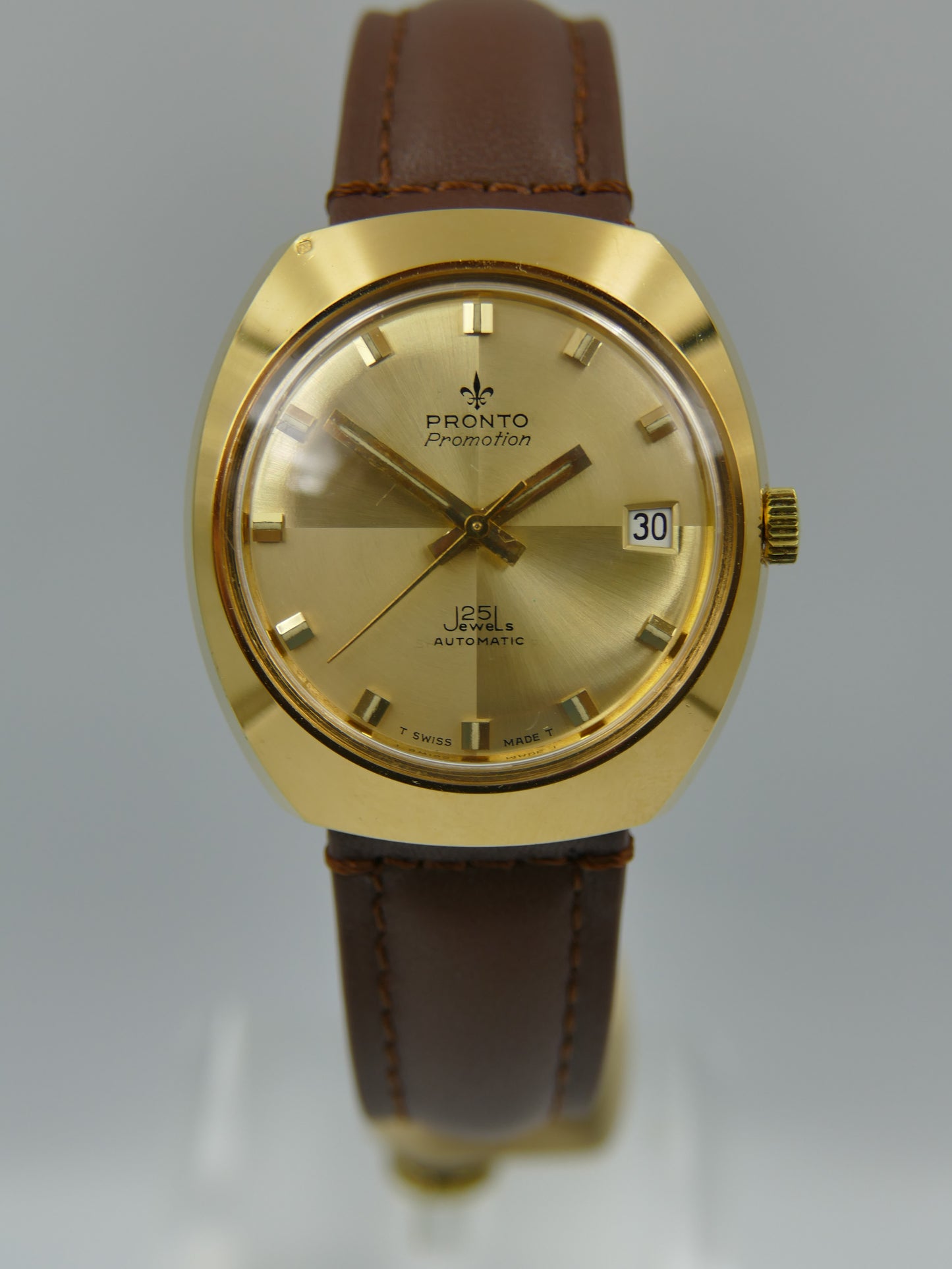 70s Vintage watch mens Pronto Promotion 25j automatic ETA 2772 NOS