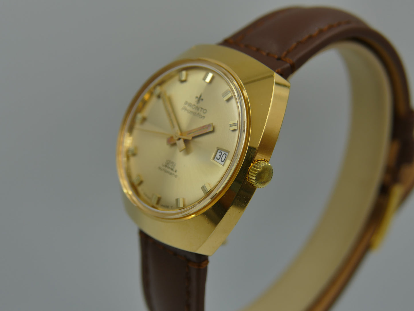 70s Vintage watch mens Pronto Promotion 25j automatic ETA 2772 NOS