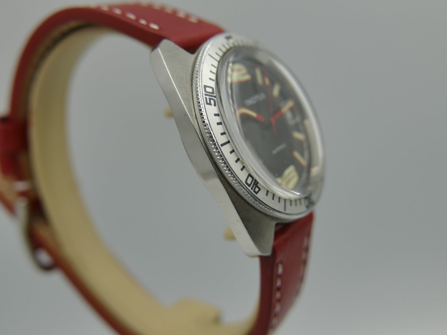 70s vintage watch mens diver plongee Incitus automatic FE 3611 SS serviced