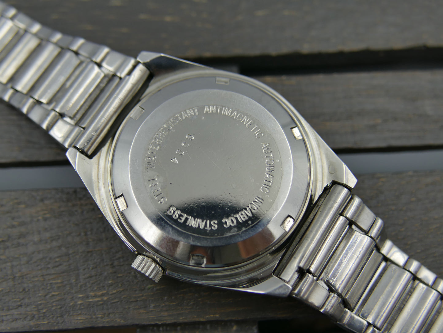 70s Vintage watch mens NOS Starlux ref 6004 automatic eta 2879 SS serviced