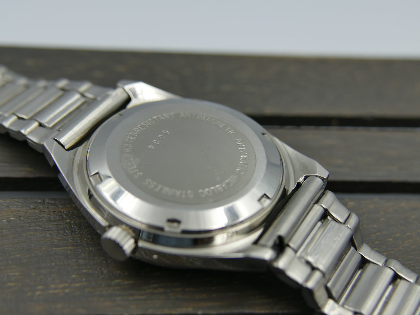 70s Vintage watch mens NOS Starlux ref 6004 automatic eta 2879 SS serviced