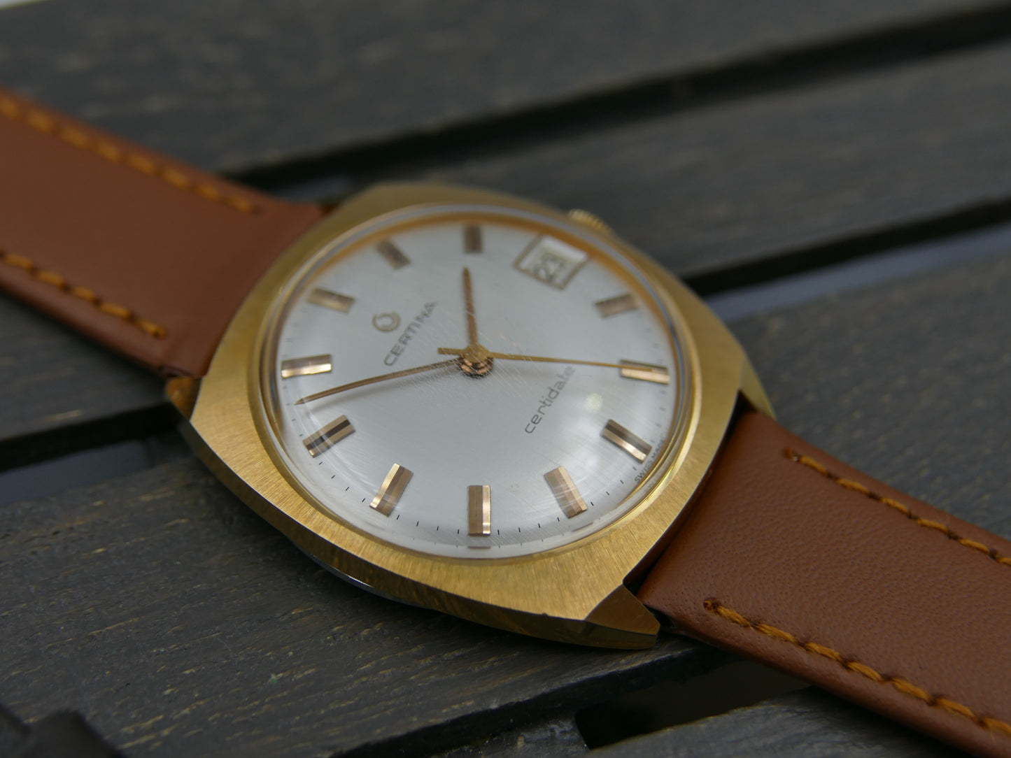 60s vintage watch mens Certina Certidate ref 5306 206 hand wind cal 25-661 NOS