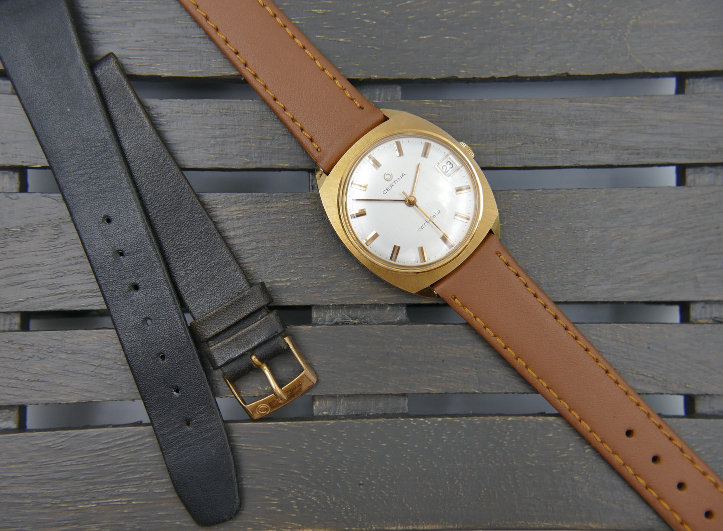 60s vintage watch mens Certina Certidate ref 5306 206 hand wind cal 25-661 NOS