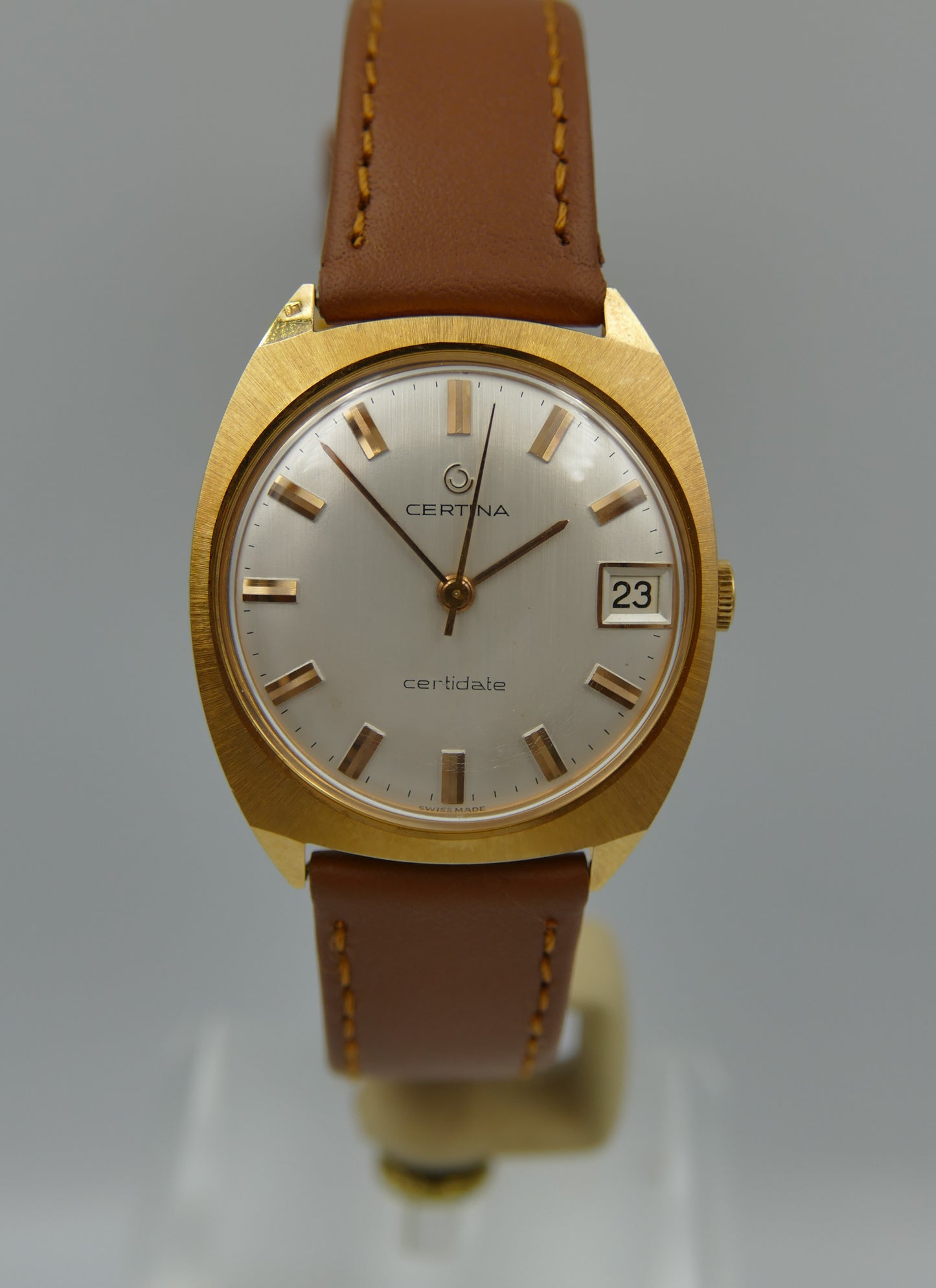 60s vintage watch mens Certina Certidate ref 5306 206 hand wind cal 25-661 NOS