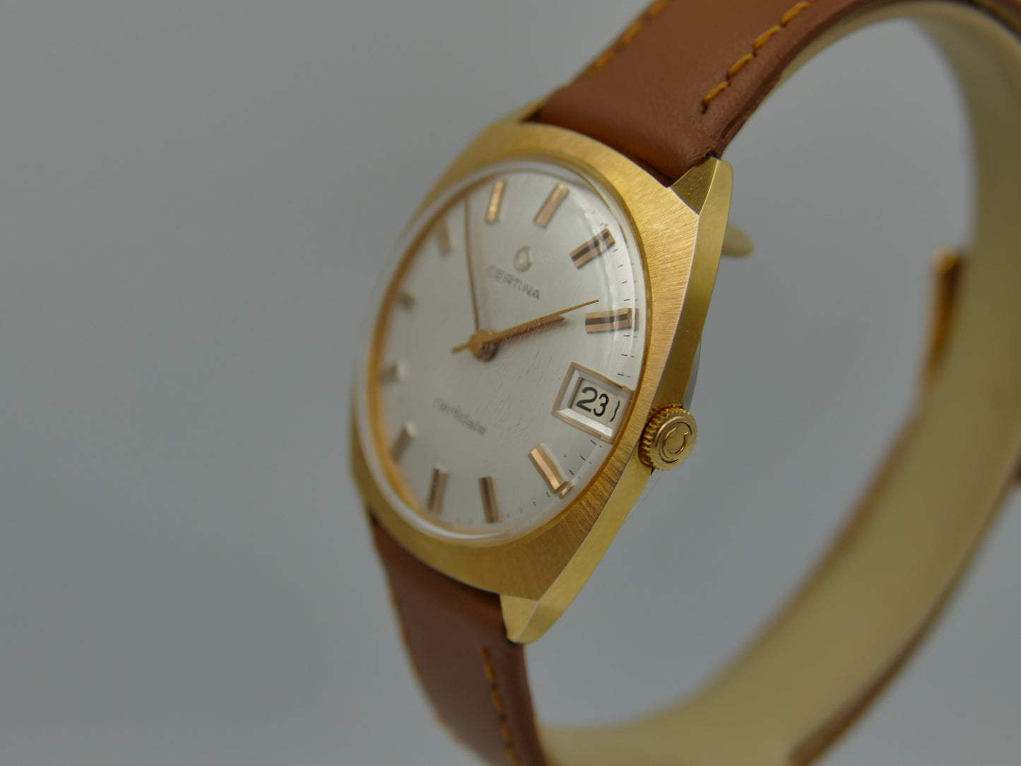 60s vintage watch mens Certina Certidate ref 5306 206 hand wind cal 25-661 NOS