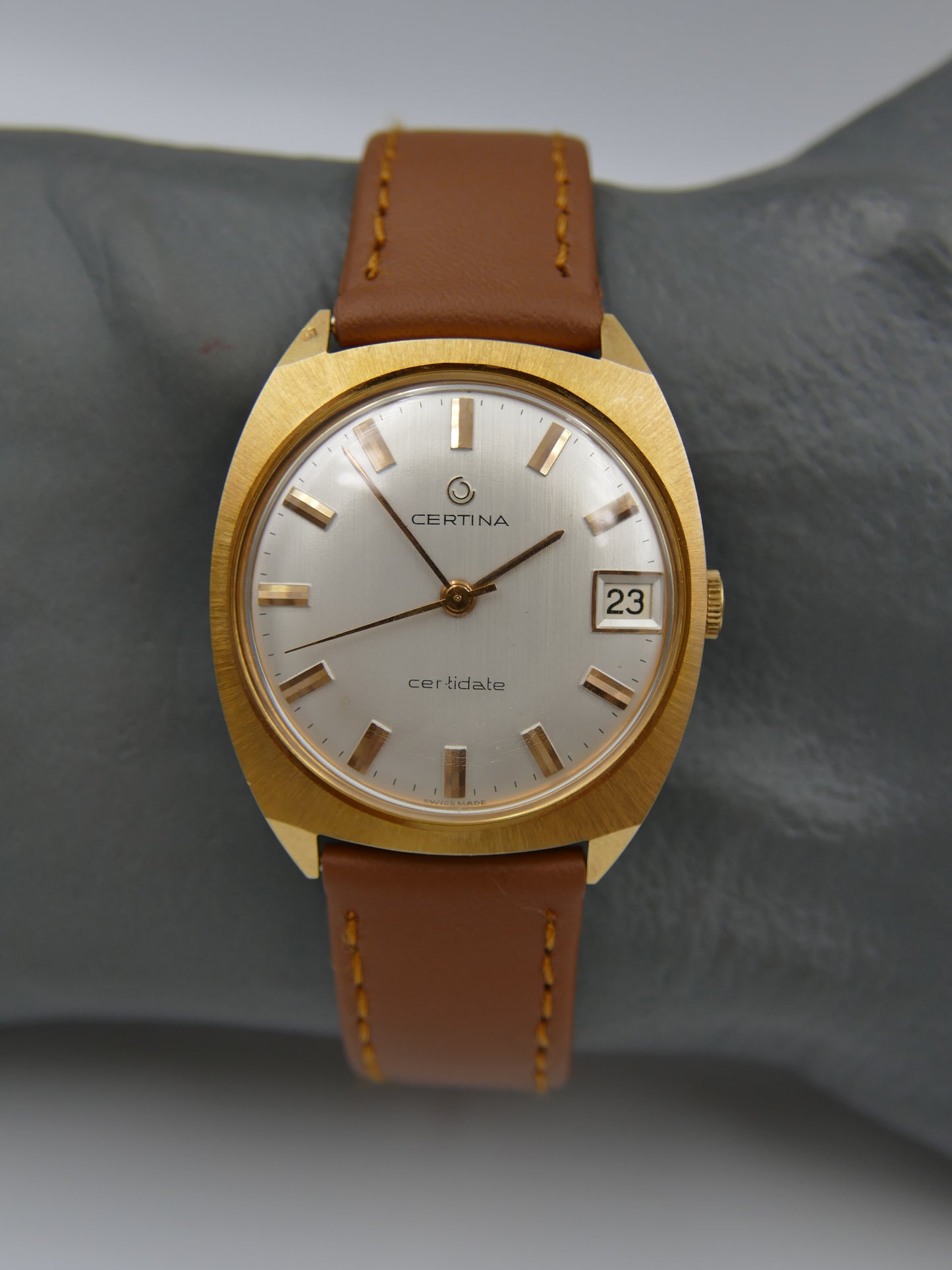 60s vintage watch mens Certina Certidate ref 5306 206 hand wind cal 25-661 NOS