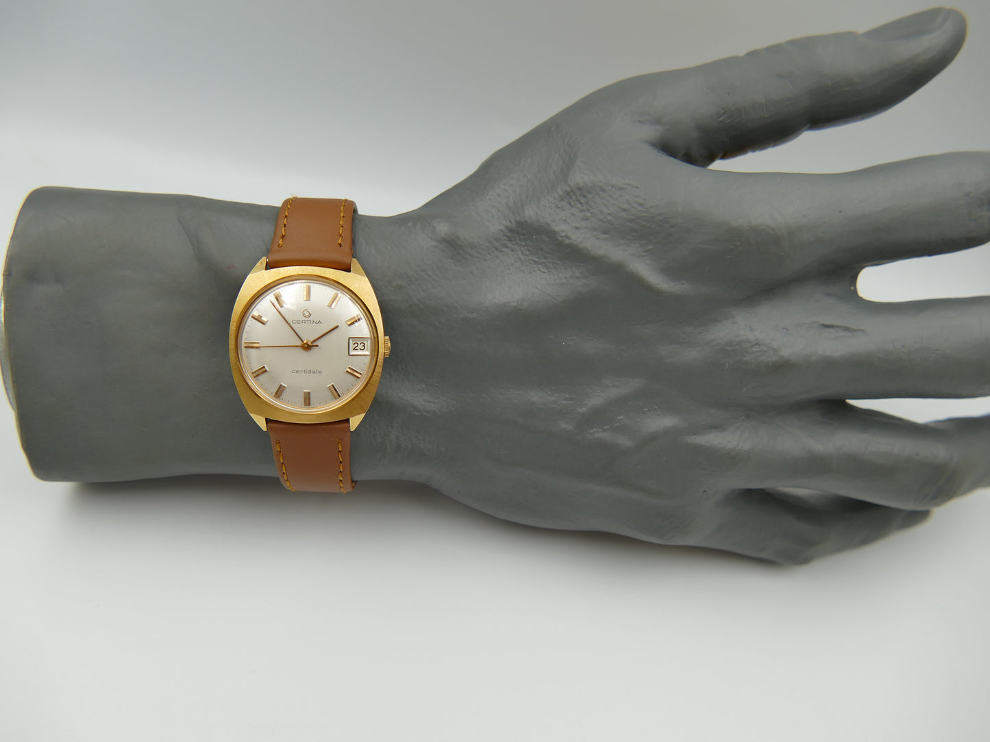 60s vintage watch mens Certina Certidate ref 5306 206 hand wind cal 25-661 NOS