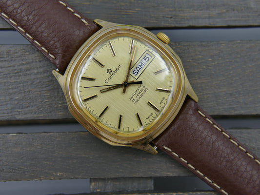 70s vintage watch mens Cortebert ref 12220 automatic ETA 2879 serviced