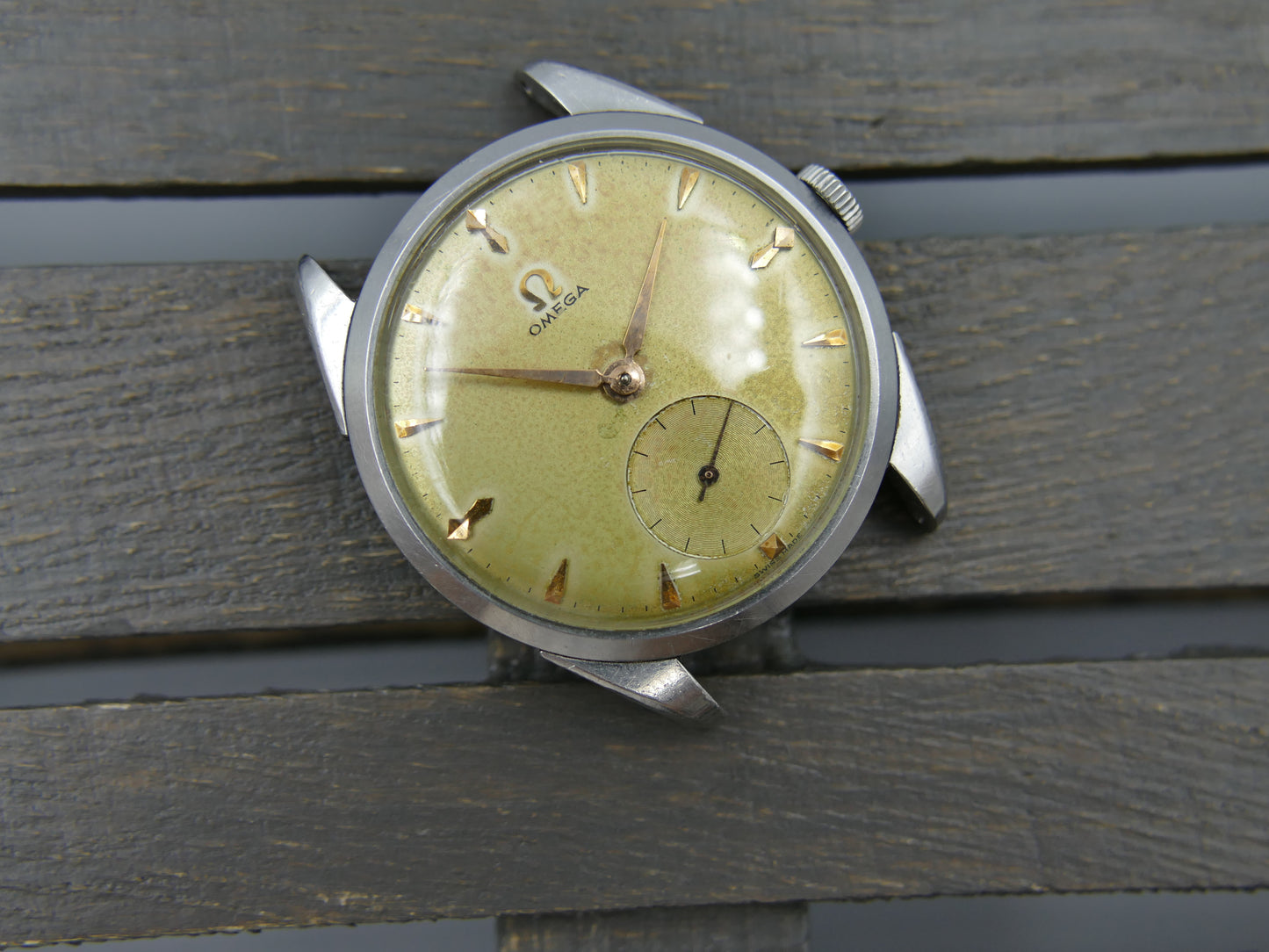 50s vintage watch mens Omega ref. 2900 -5 hand wind cal. 267