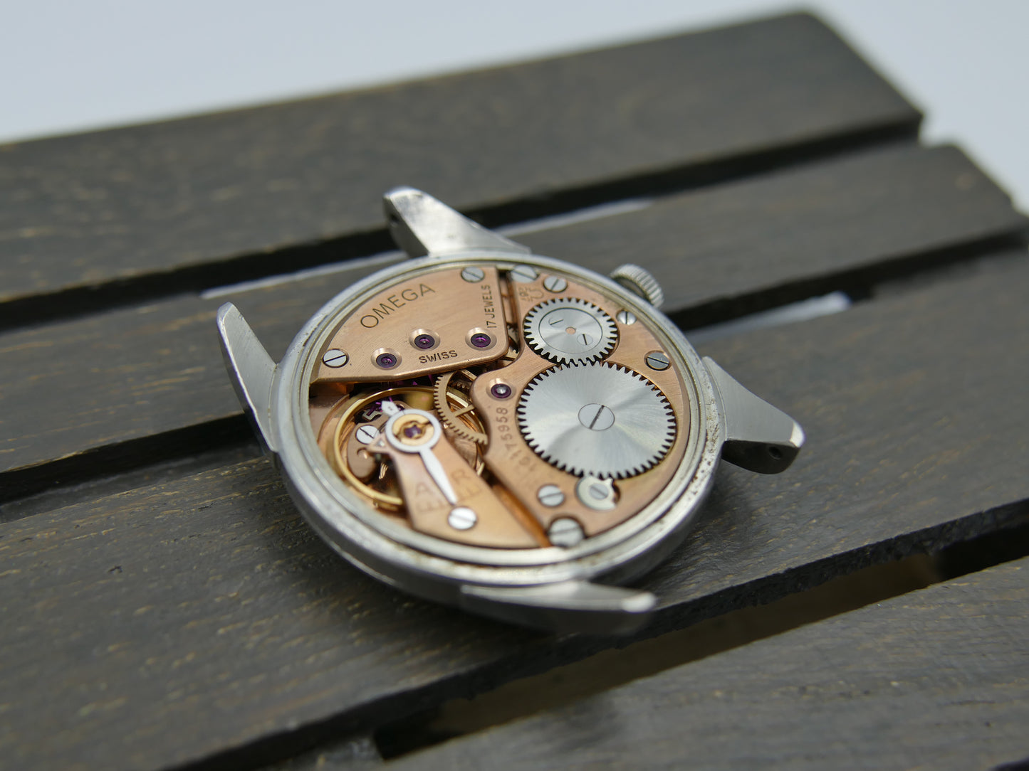 50s vintage watch mens Omega ref. 2900 -5 hand wind cal. 267