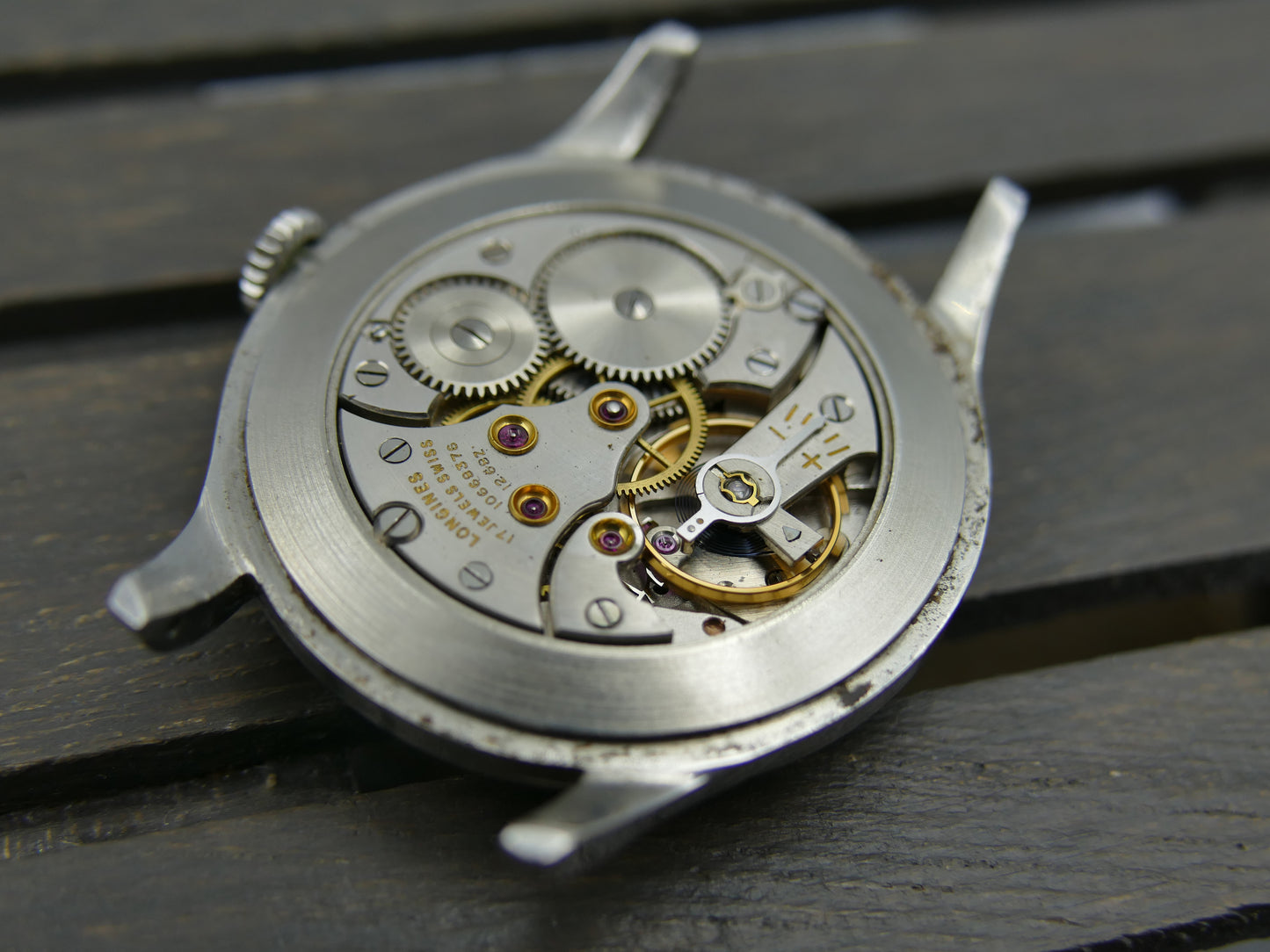 50s vintage watch mens jumbo Longines Calatrava ref 4914 43 cal.12.68N 37mm