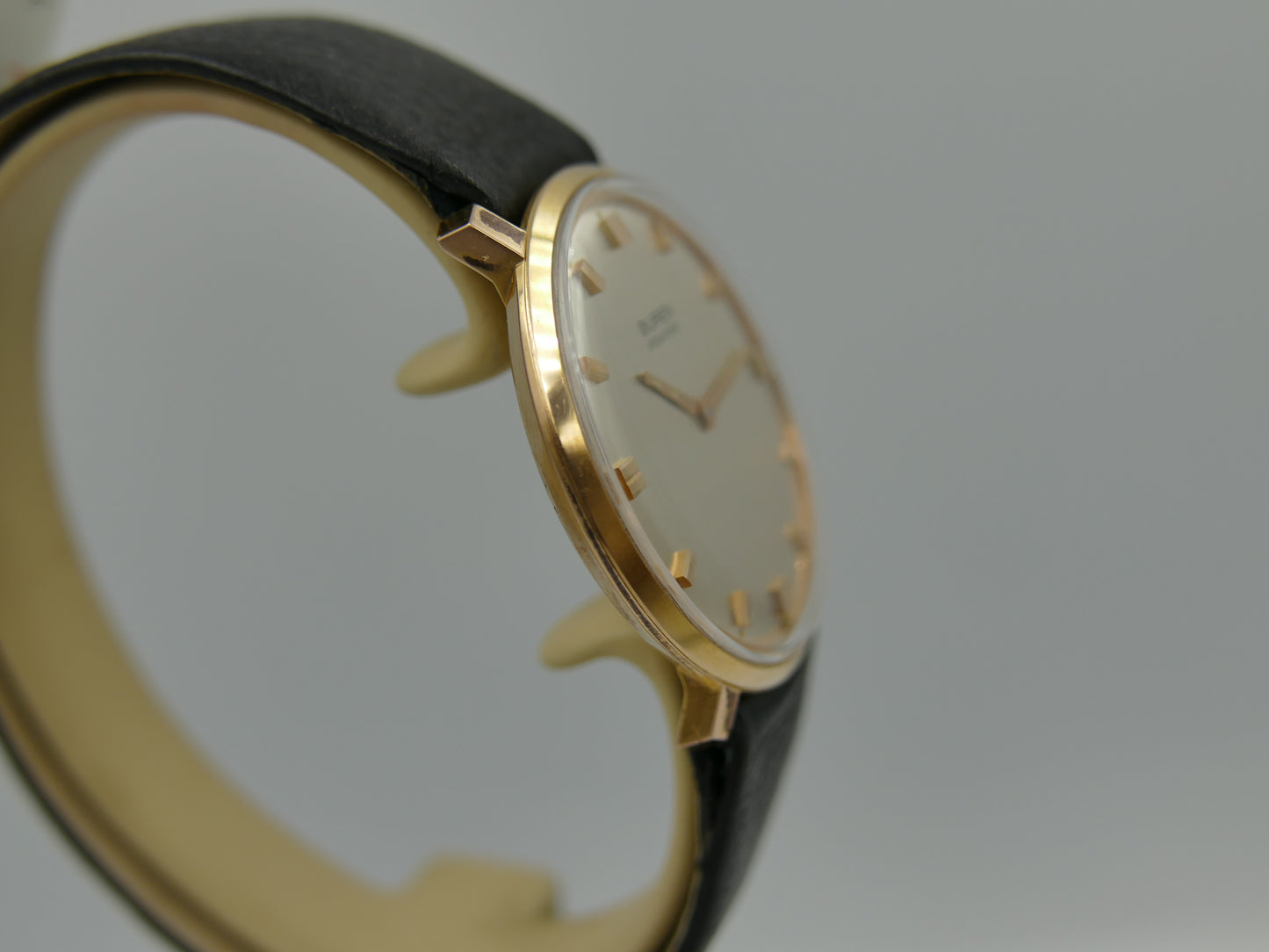 60s vintage watch mens Buren Micro Rotor Intra Matic Automatic 1280 slim rose gold pl ref 905701 NOS