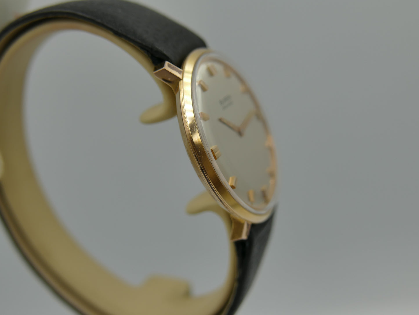 60s vintage watch mens Buren Micro Rotor Intra Matic Automatic 1280 slim rose gold pl ref 905701 NOS