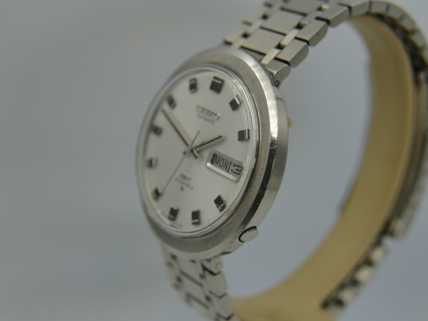 60s vintage watch mens Seiko DX 6106 - 8079 TAD Automatic day/date Steel 37mm