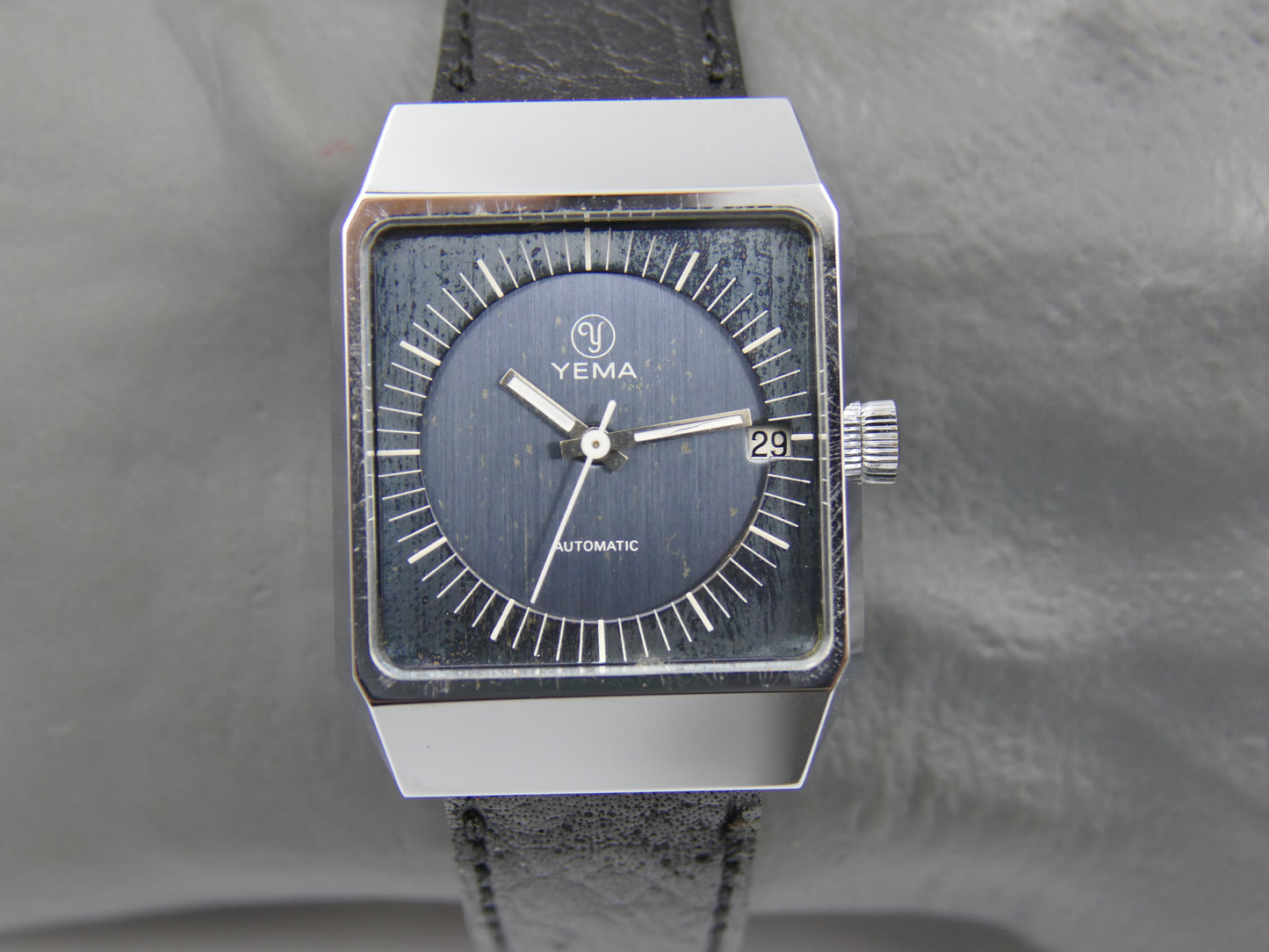 70s vintage watch mens NOS Yema Y10 Ref. 55.205.1 Automatic FE 4611