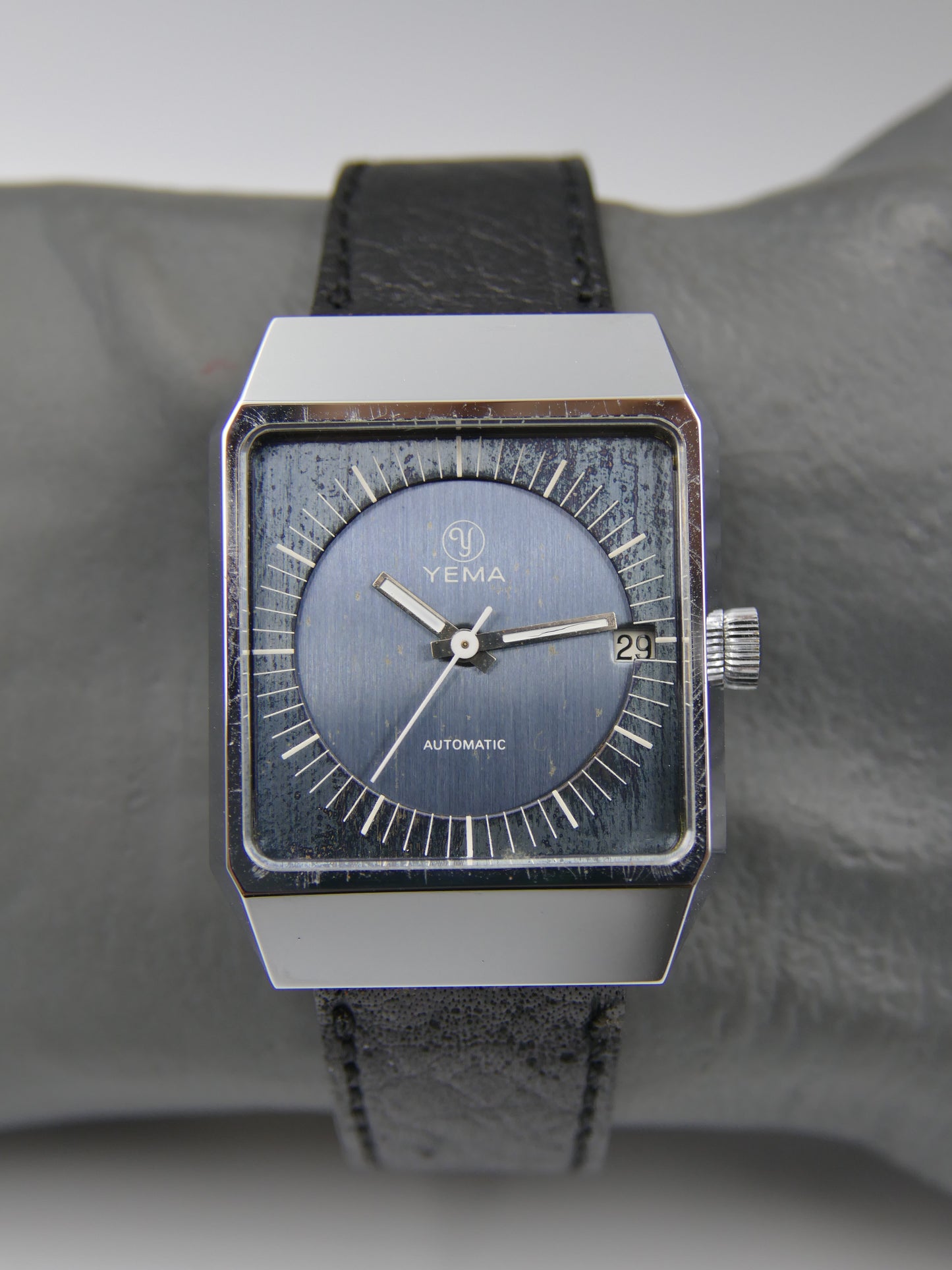 70s vintage watch mens NOS Yema Y10 Ref. 55.205.1 Automatic FE 4611