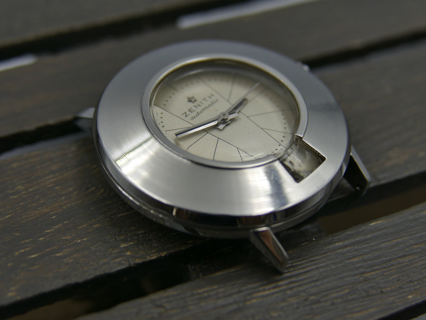 60s vintage watch mens Zenith ref A6621 Keyhole Automatic Cal 2542 PC