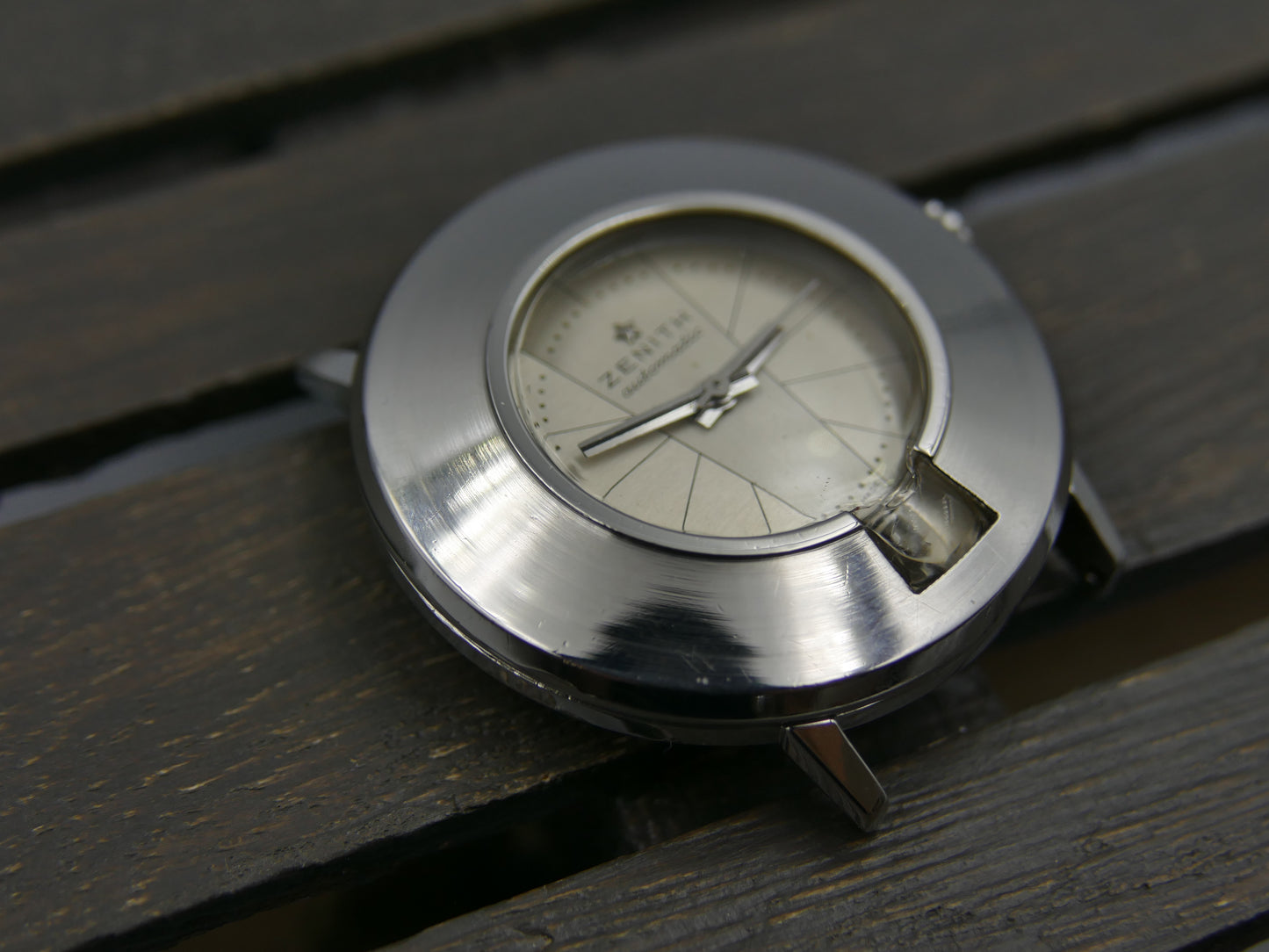 60s vintage watch mens Zenith ref A6621 Keyhole Automatic Cal 2542 PC
