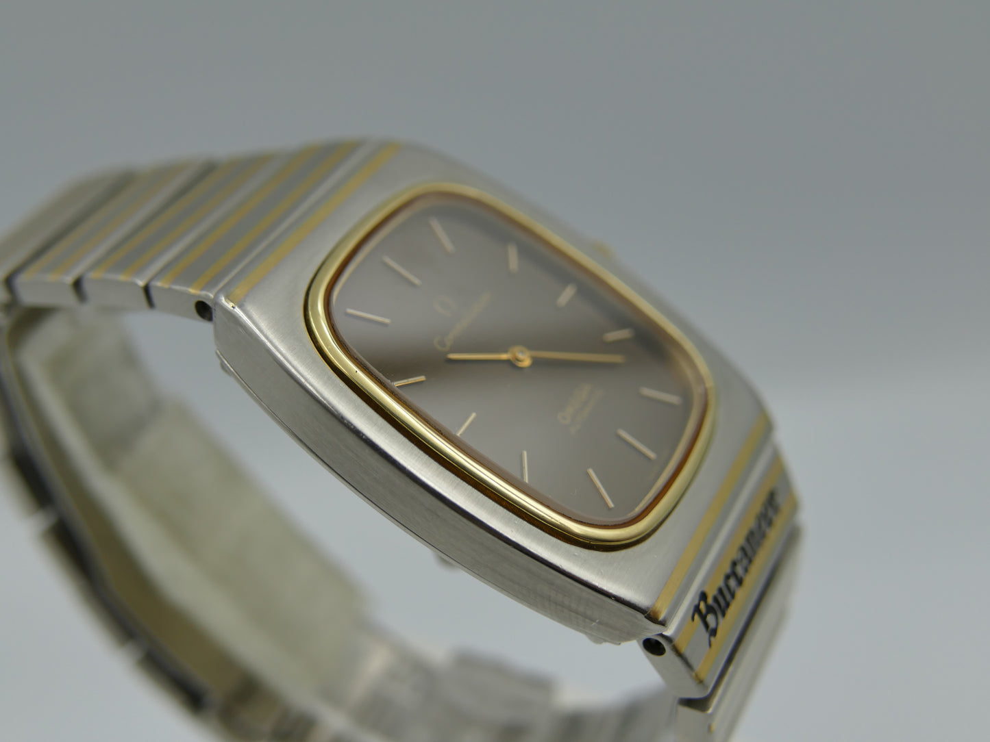 70s vintage watch mens Omega Constellation automatic cal 711 ref 155.0022 / 355.0815 chocolate Buccaneer
