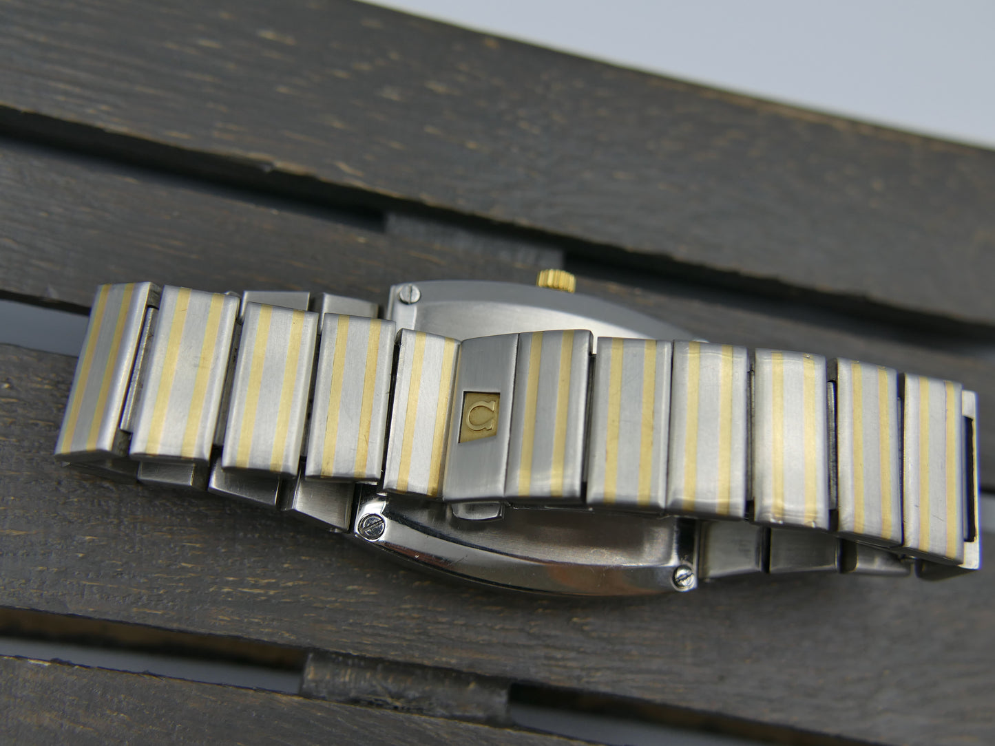 70s vintage watch mens Omega Constellation automatic cal 711 ref 155.0022 / 355.0815 chocolate Buccaneer