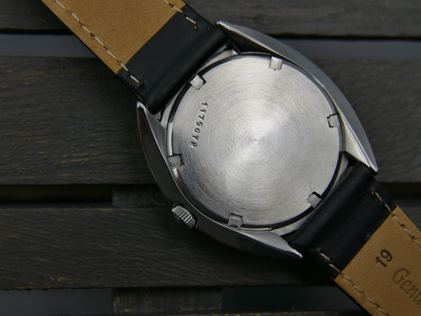 70s vintage watch mens Zenith Captain 2552C Turtle