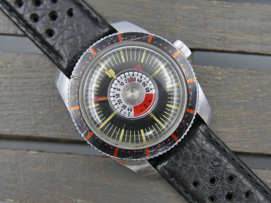 70s vintage watch mens Lip ref 42670 thermometer diver hand wind DUROWE
