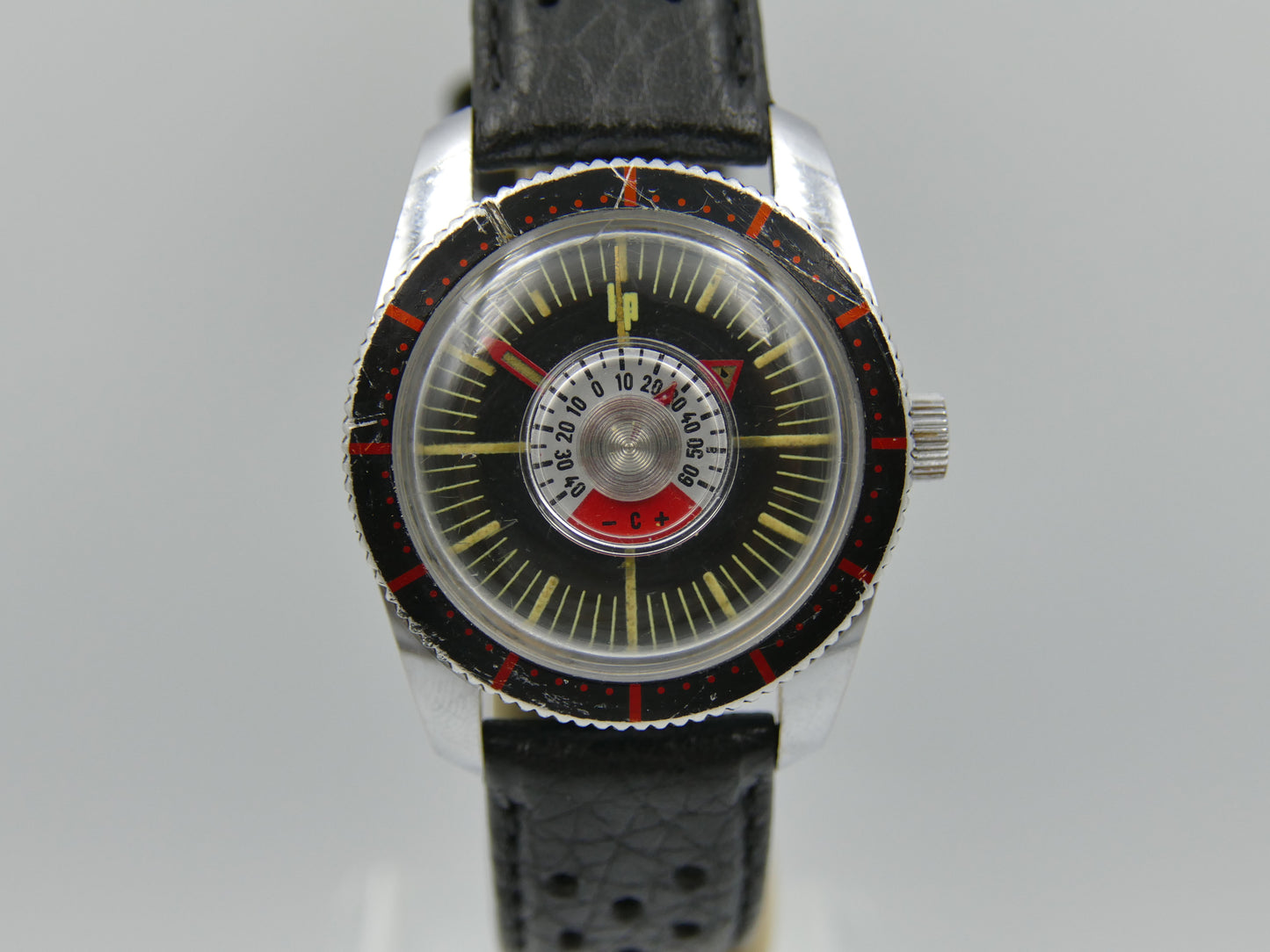 70s vintage watch mens Lip ref 42670 thermometer diver hand wind DUROWE
