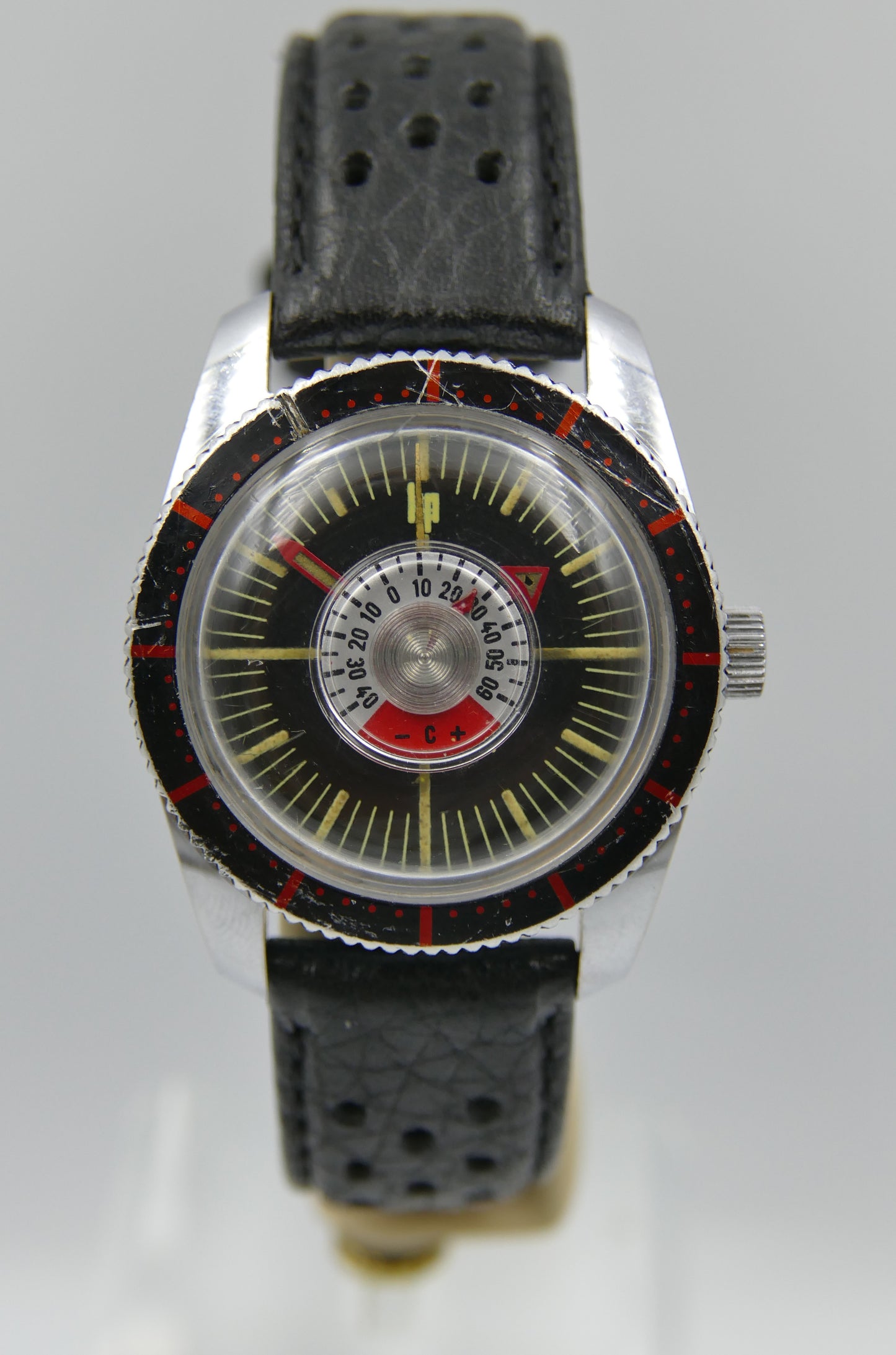 70s vintage watch mens Lip ref 42670 thermometer diver hand wind DUROWE