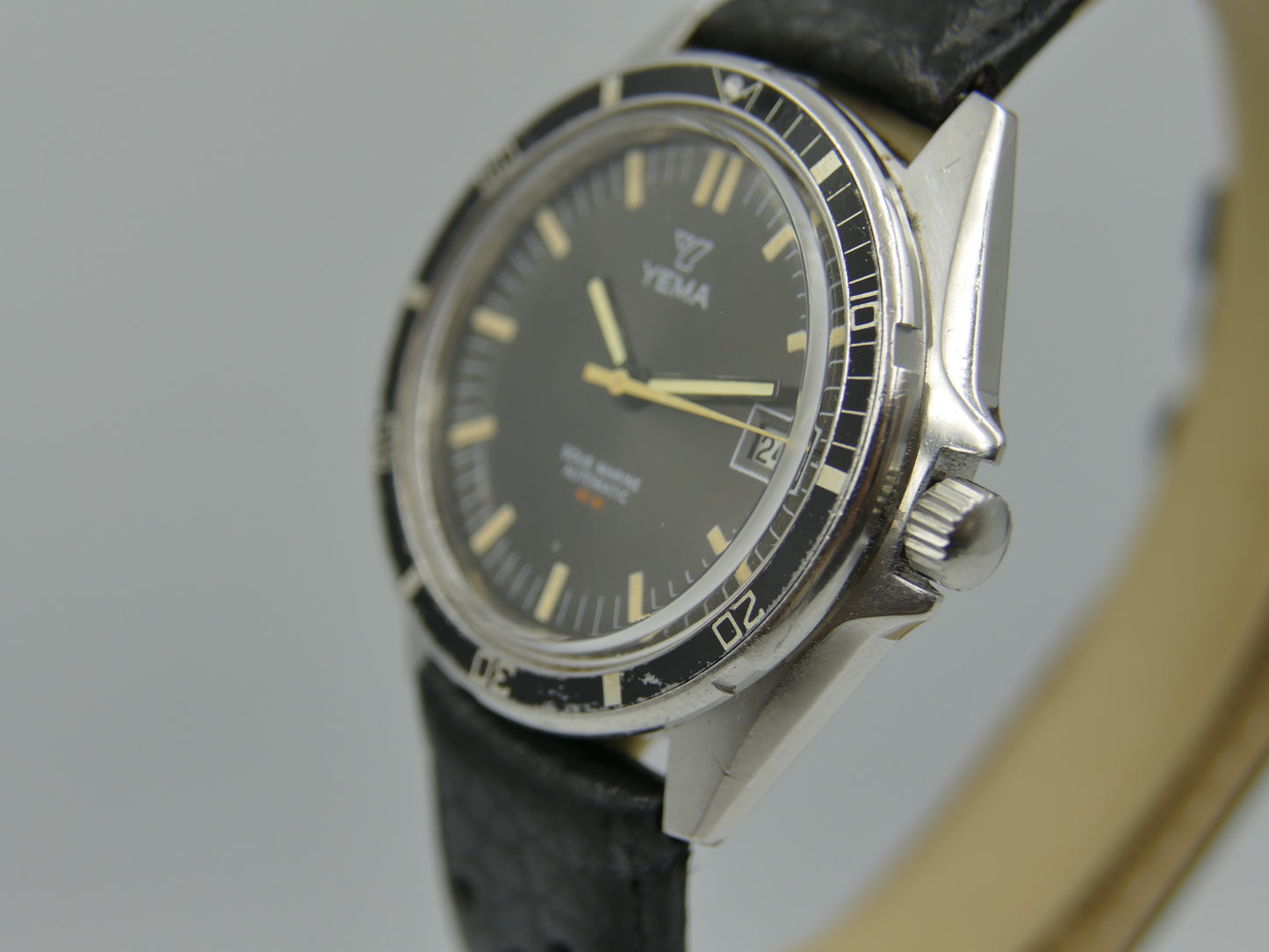 60s vintage watch mens Yema ref. 55 002 1 Sous marine diver plongee 40M automatic FE 4611A