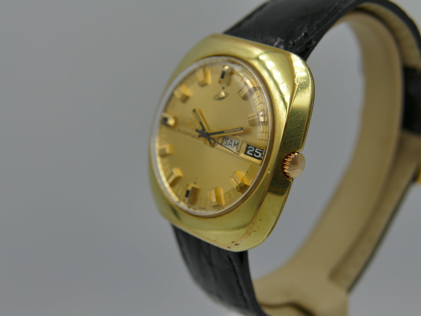 70s vintage watch mens Enicar automatic AR 167 ref 147-01-13 jumbo serviced