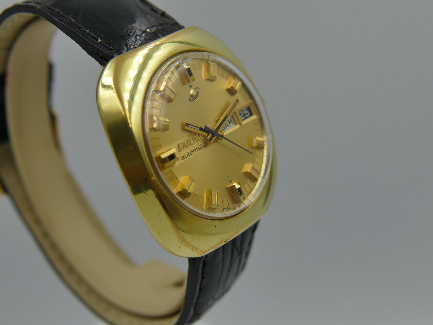 70s vintage watch mens Enicar automatic AR 167 ref 147-01-13 jumbo serviced